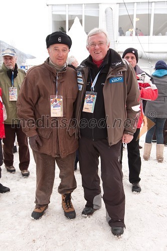 Vidko Gradišnik, direktor Vigrad in Drago Bulc, novinar