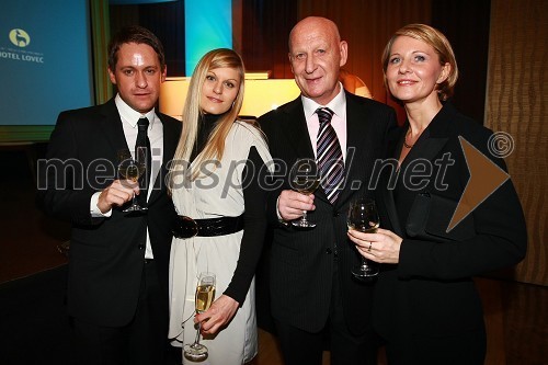 Dr. Andrej Janež, diabetolog, Franja Murn, dr. Peter Kotar, podjetja Sol Intercontinental d.o.o., Barbara Kranjec, direktorica CEE