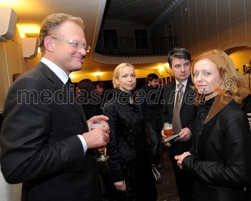 Janez Škrabec, direktor podjetja Riko d.o.o., Jožef Školč, politik s soprogo in mag. Tina Kosi, upravnica SLG Celje