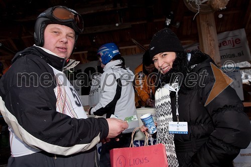 Miha Teran in Sonja Gobec, Lions Klub Bled Golf