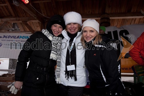 Sonja Gobec, Liljana Kramarič in Vesna Hodnik, Lions Klub Bled Golf