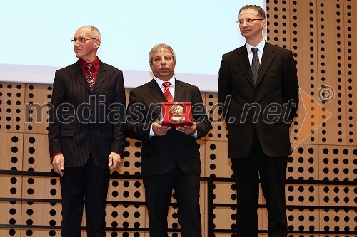 Miro Cerar, nekdanji gimnastičar in predsednik Olimpijske akademije ter ambasador za fair play, Slavko Cener, prejemnik Bloudkove plakete in dr. Igor Lukšič, minister za šolstvo in šport