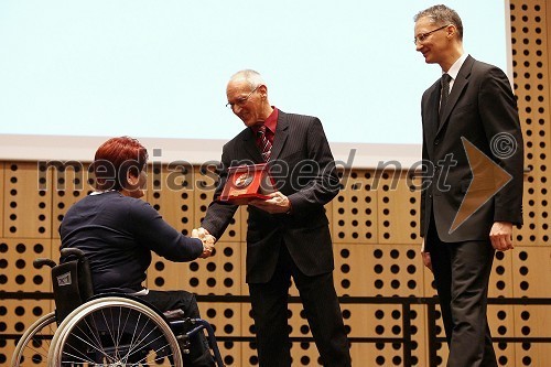 Dragica Lapornik, atletinja ter prejemnica Bloudkov plakete, Miro Cerar, nekdanji gimnastičar in predsednik Olimpijske akademije ter ambasador za fair play ter dr. Igor Lukšič, minister za šolstvo in šport