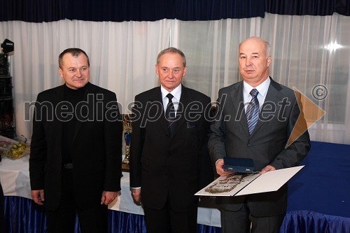 Franc Kangler, župan Mestne občine Maribor, dr. Alojz Križman, predsednik Športne zveze Maribor in Marjan Kosi, direktor Zavoda za šport Športne zveze Maribor