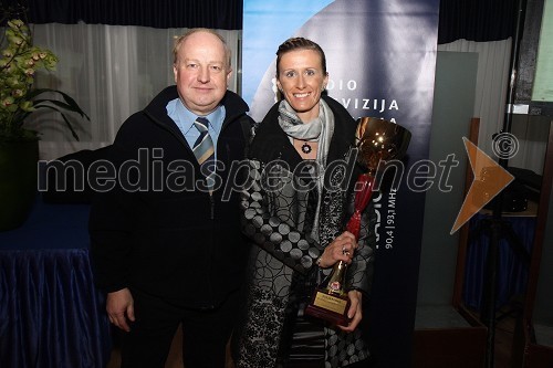 Gorazd Elvič - Gogi, novinar in glasbenik ter Sonja Roman, atletinja ter mariborska športnica leta 2009