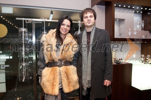 	Simona Lampe, modna oblikovalka in njen soprog Andrej