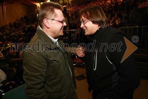 Petr Podlipny, direktor znamke Škoda pri Porsche Slovenija d.o.o. in Smiljan Kreže, organizator