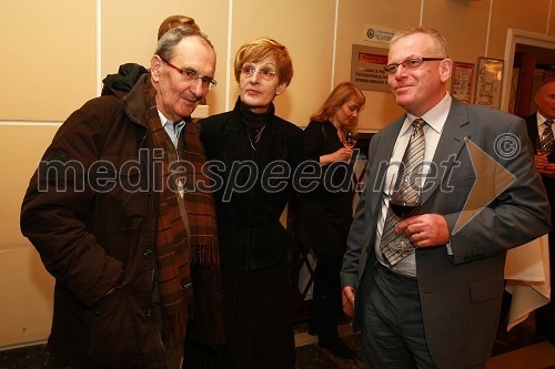 Ervin Fritz, Mojca Kreft in Nenad Firšt, člani strokovne žirije Dnevov komedije 2010
