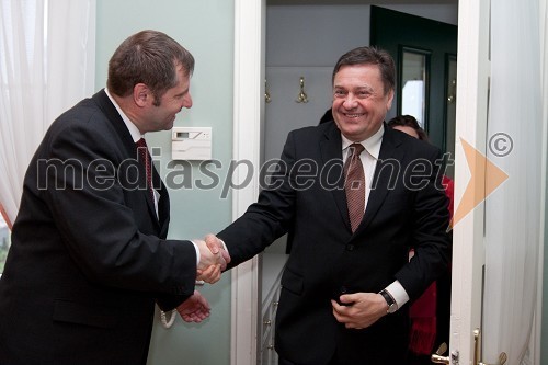 Günter Salzmann, namestnik avstrijskega ambasadorja  in Zoran Jankovič, župan mestne občine Ljubljana