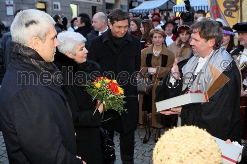 Boris Tadić, predsednik Srbije, Jadranka Kosor, premierka Hrvaške, Borut Pahor, premier Slovenije in dr. Štefan Čelan, župan MO Ptuj