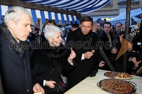 Boris Tadić, predsednik Srbije, Jadranka Kosor, premierka Hrvaške, Borut Pahor, premier Slovenije