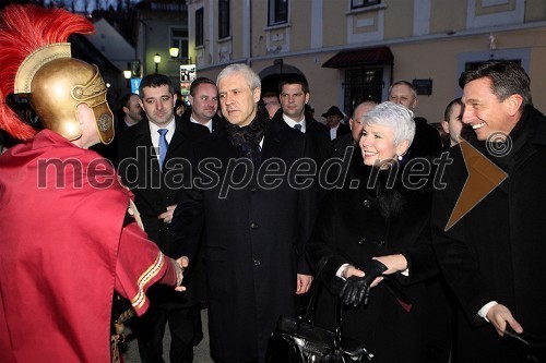 Boris Tadić, predsednik Srbije, Jadranka Kosor, premierka Hrvaške, Borut Pahor, premier Slovenije