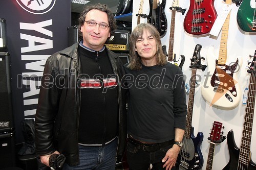 Žarko Jankovič, kitarist in Mike Stern, jazz kitarist