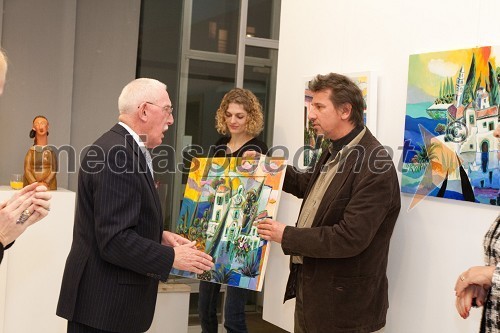 Patrick McCabe, veleposlanik Republike Irske in Nenad Marasović, akademski slika