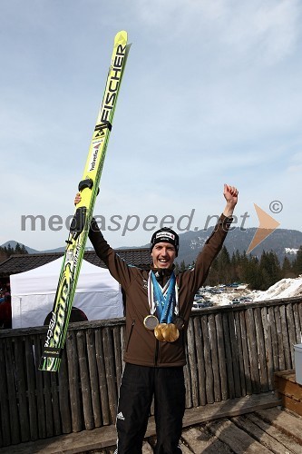 Simon Ammann, smučarski skakalec (Švica) in svetovni prvak v smučarskih poletih