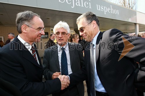 Janez Erjavec, direktor podjetja Pomurski sejem, dr. Roko Žarnić, minister za okolje in prostor ter Črtomir Remec, predsednik Inženirske zbornice Slovenije (IZS)