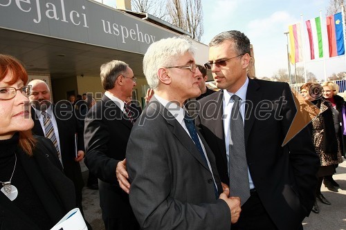 Dr. Roko Žarnić, minister za okolje in prostor ter Črtomir Remec, predsednik Inženirske zbornice Slovenije (IZS)