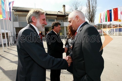 Matjaž Zanoškar, župan Mestne občine Slovenj Gradec in poslanec ter Franc Pangerl, predsednik upravnega odbora družbe Celjski sejem