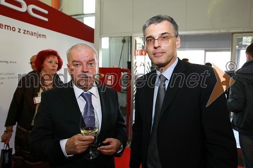 Branko Selak, predsednik Združenja za gradbeništvo pri GZS in predsednik upravnega odbora podjetja Marmor Hotavlje Holding d.o.o. ter Črtomir Remec, predsednik Inženirske zbornice Slovenije (IZS)