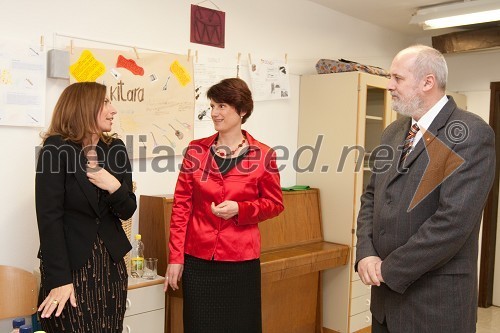 Simona Lebar, GIP d.o.o., Vida Marolt, ravnateljica OŠ Dragotin Kette NM in Rafko Križman, podžupan občine Novo mesto