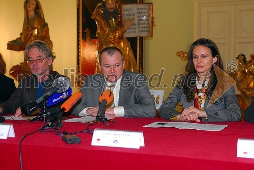 Mag. Srečko Zorko, ravnatelj Prve gimnazije Maribor, Franc Kangler, župan Mestne občine Maribor in prof. dr. Mejra Festić, prorektorica Univerze v Mariboru  	 
