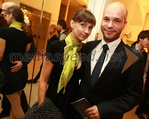 Marina Popovič, stilistka in Matevž Frangež, poslanec SD