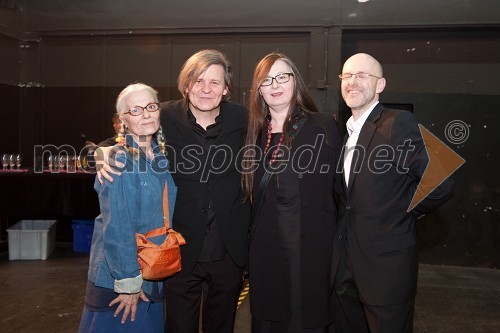 Bjanka Adžić Ursulov, kostumografinja, Janusz Kica, režiser, Mojca Kranjc, dramaturginja in Boštjan Tadel, avtor besedila