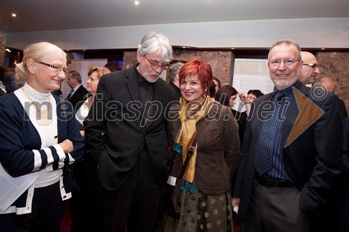 Barbara Berce, Ivo Svetina, dramatik, Majda Širca, ministrica za kulturo in Aleš Jan, nekdanji predsednik upravnega odbora Prešernovega sklada in redni profesor za področje radijske igre in režije