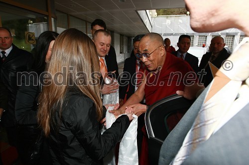 Maša Kangler, Tanja Kangler, Franc Kangler, župan MOM in Njegova svetost, XIV. Dalajlama