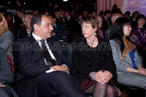 Ahmed Farouk, veleposlanik Egipta in Erica Johnson Debeljak, publicistka
