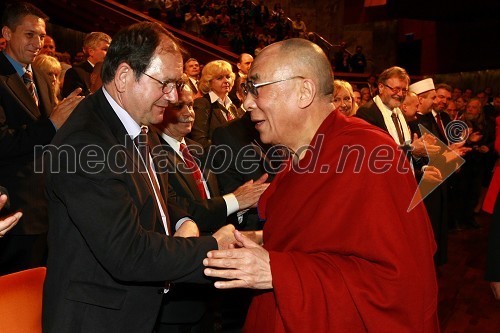 Prof. dr. Rado Bohinc, rektor Univerze na Primorskem in Njegova svetost, XIV. Dalajlama