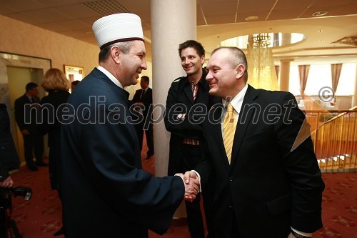 Nedžad Grabus, mufti in Franc Kangler, župan Mestne občine Maribor