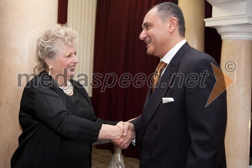 Barbara Por Hrovat in Ahmed Farouk, veleposlanik Egipta