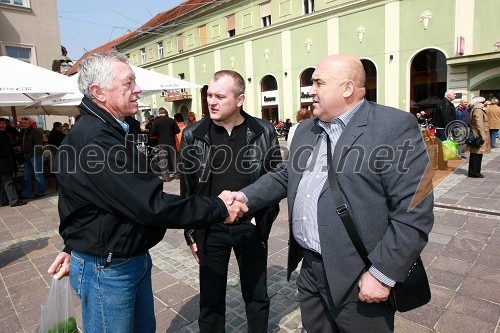 Tone Vogrinec, Franc Kangler, župan Mestne občine Maribor in Ivan Dabo, župan mesta Novalja