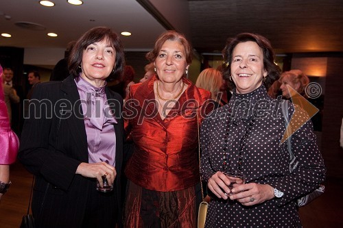 	Nicole Michelangeli, veleposlanica Francije, Magdalena Tovornik, svetovalka predsednika RS in Maria Allegro, veleposlanica Portugalske