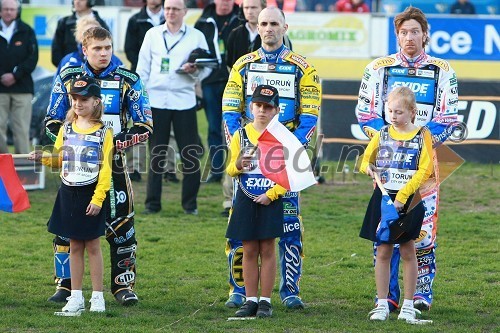 Emil Sayfutdinov (Rusija), Tomasz Gollob (Poljska) in Jason Crump (Avstralija)