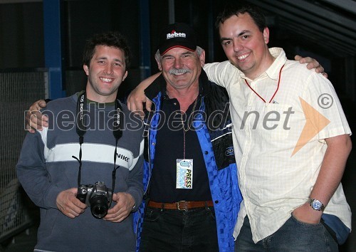 Robi Cankar, Štefan Kekec - 5 kratni jugoslovanski prvak v speedwayju in Tomaž Požrl, urednik Speedway.si