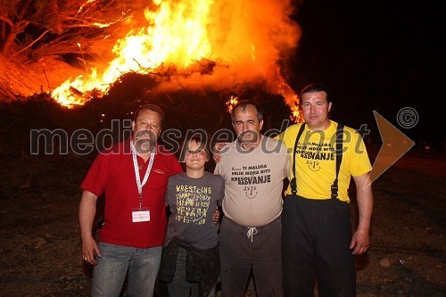 Samo Papež, Nejc Slavič. Miran Brešar in Peter Greif, Turistično društvo Radvanje