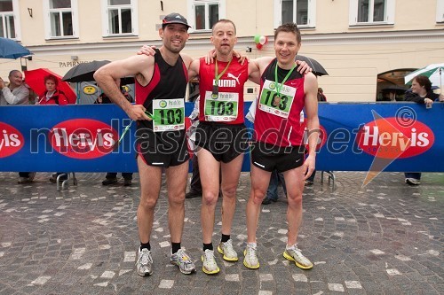 ..., ... in Andraž Vehovar, olimpijec v kanuju