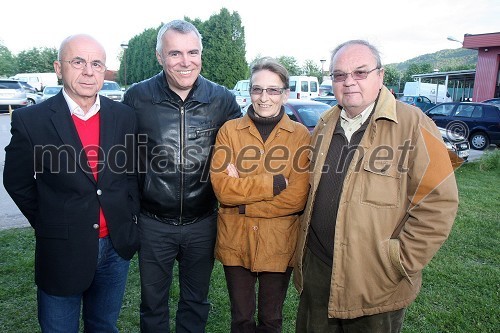 Saša Veronik, upokojeni novinar, Zoran Predin, pevec, ... in Srečko Niedorfer, nekdanji novinar Večera