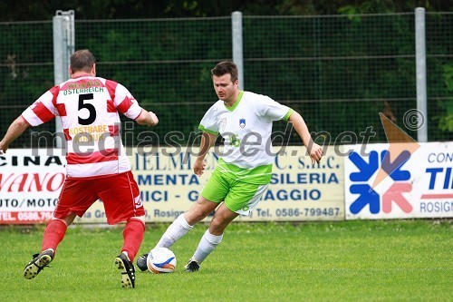 Mitja Pulec, član Vinske nogometne reprezentance Slovenije