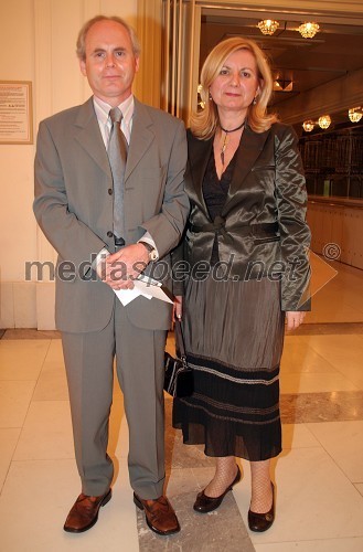 Milan Predan - Pipi, direktor ČZP Večer in njegova žena Darka Zvonar Predan