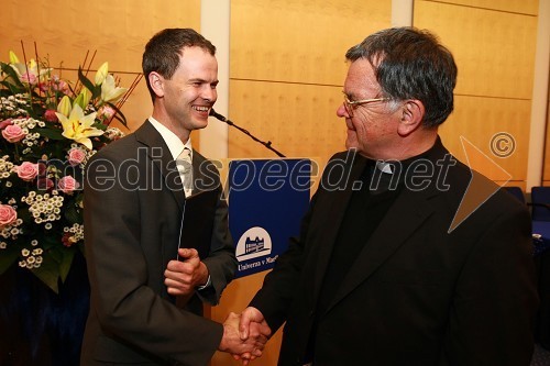 Dr. Klemen Prah, Filozofska fakulteta Univerze v Mariboru in dr. Stanislav Lipovšek, celjski škof