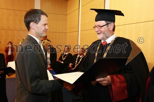 Dr. Klemen Prah, Filozofska fakulteta Univerze v Mariboru in prof. dr. Ivan Rozman, rektor Univerze v Mariboru  	