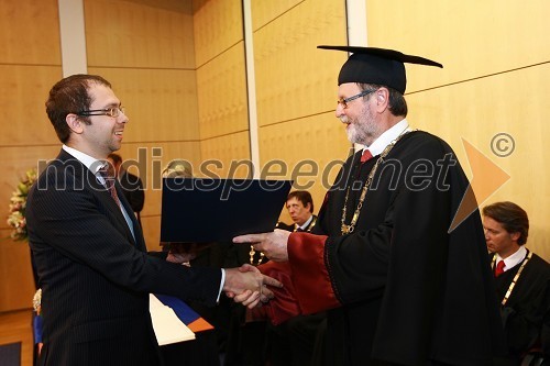 Dr. Uroš Rajkovič, Fakulteta za organizacijske vede Univerze v Mariboru in prof. dr. Ivan Rozman, rektor Univerze v Mariboru