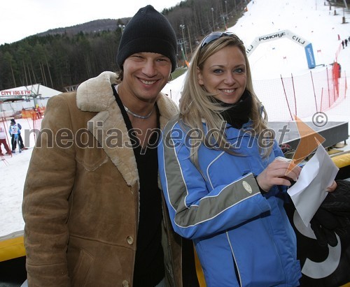 Jure Bradač, maneken ter fotomodel in Nataša Krajnc, Miss Slovenije 2003