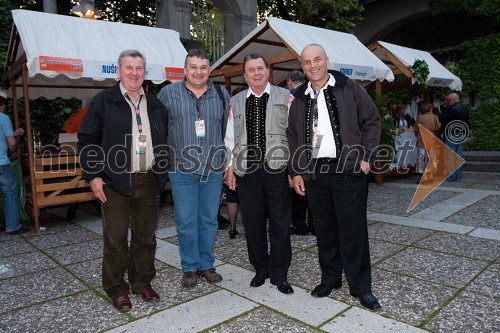 Franc Bergant, Marko Kavtičnik, Janko GOlenc in Tone Štritof, glasbeniki