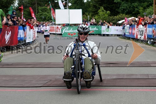 Matej Lednik, zmagovalec na 21 km v kategoriji paraplegiki