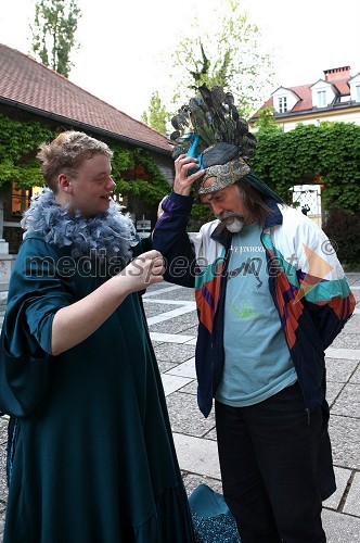 Gregor Košmerlj in Dragan Bulič, glasbeni urednik na Val 202