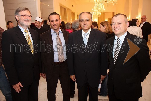 Prof. dr. Ivan Rozman, rektor Univerze v Mariboru, ..., Ahmed Farouk, veleposlanik Egipta in Franc Kangler, župan Mestne občine Maribor